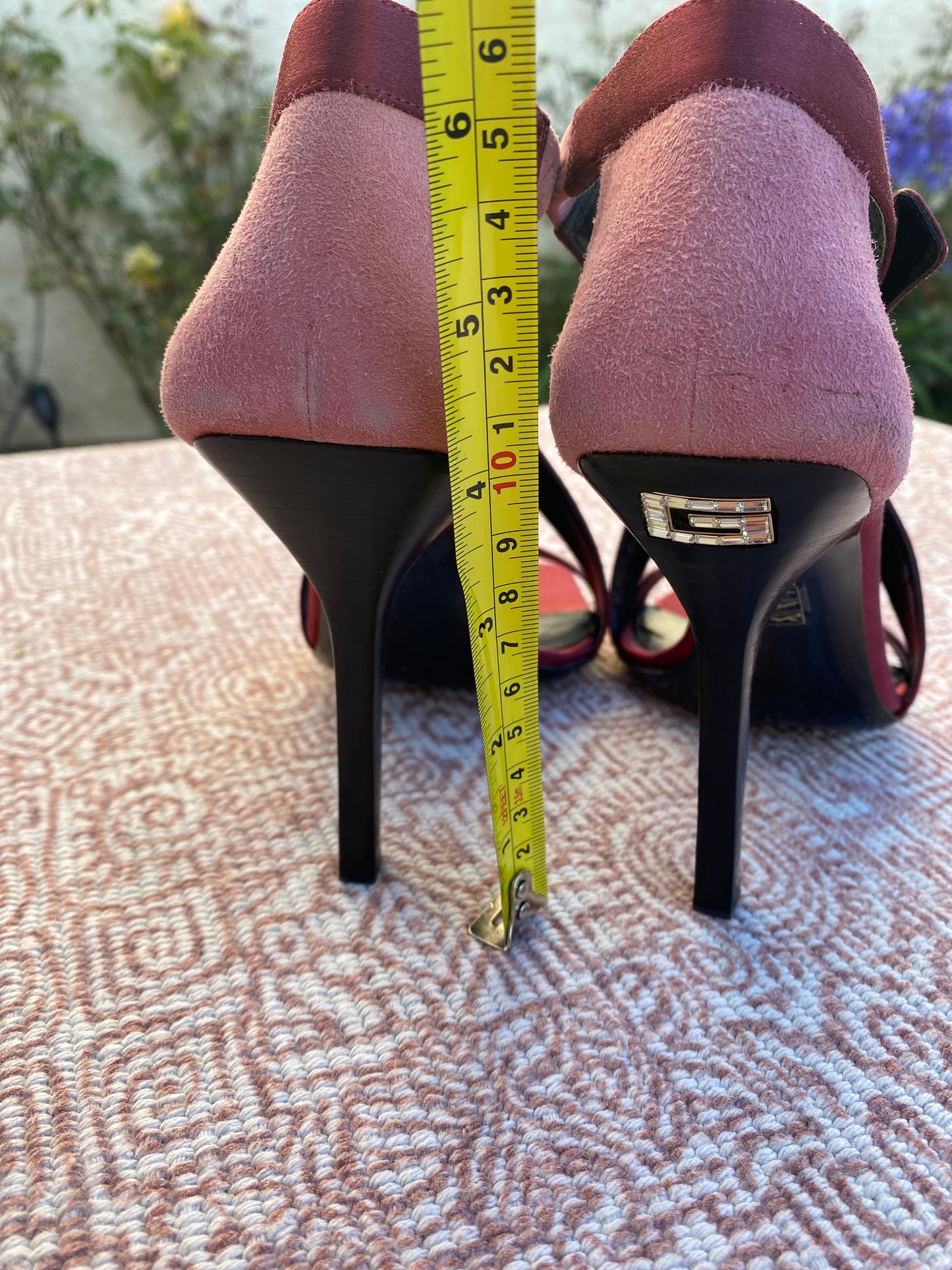 Gucci Stiletto Pink and Red Sandals 7.5 US